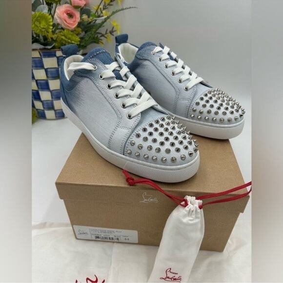 Men's Christian Louboutin, Louis Jr spikes size 44 made in Italy - Picture 1 of 16